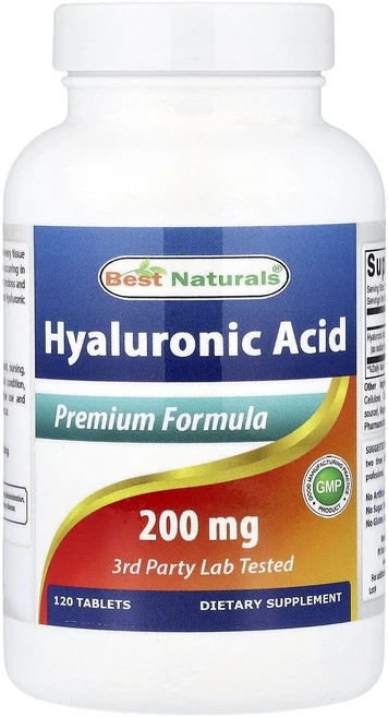 베스트내츄럴스 히알루론산 200mg 120정, 3개 - 쿠팡
