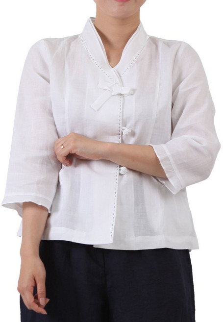 만덕몰 여성 마 두겹 수려 저고리 생활한복