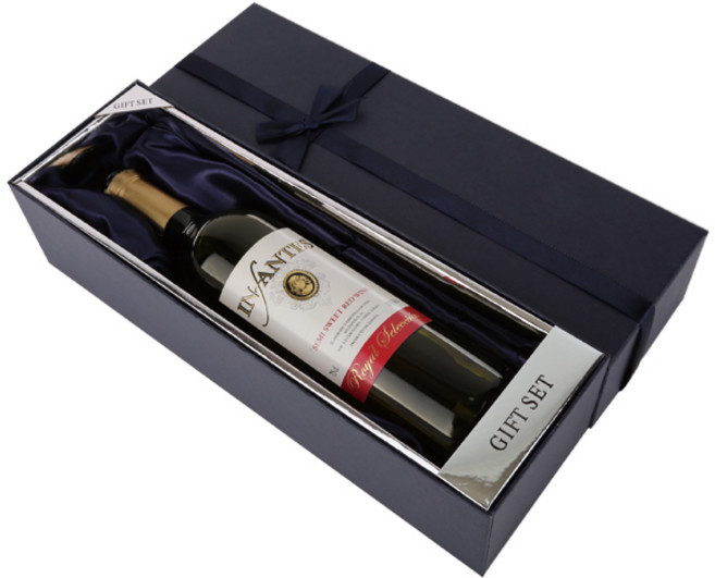 [와인케이스] 1본입 네이비 리본 10ea