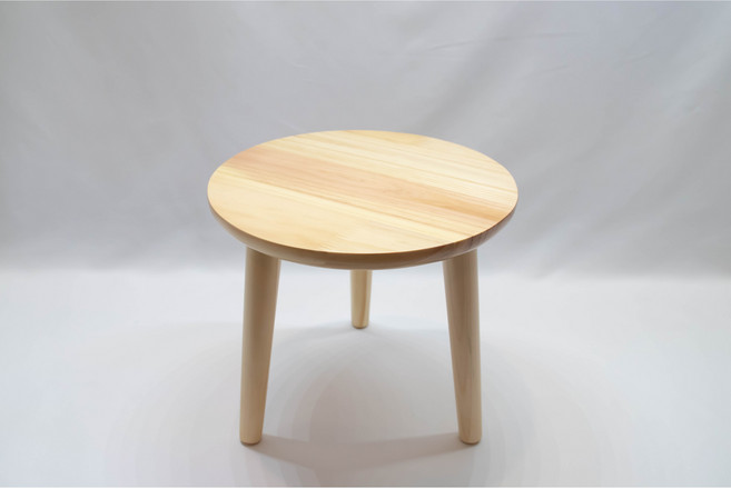 센에코 원형 화분 받침대 스탠드 원목 인테리어 거실 다이 정리대 다육이 선반 걸이대 진열대 거치대, 1개, 네츄럴 - 미니