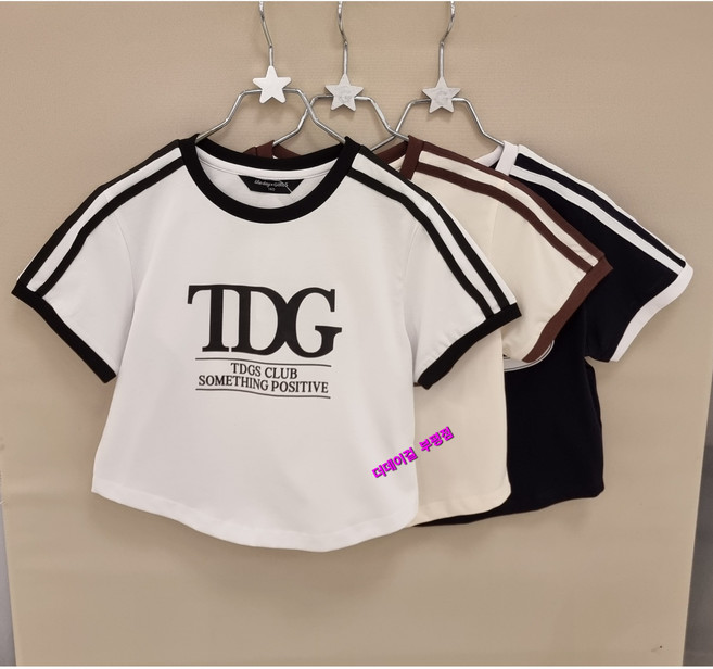 더데이걸 부평점 '26NEW 소매 라인으로 스포티하고 멋스럽게 코디하기좋은 트랙 링거 반팔 티셔츠