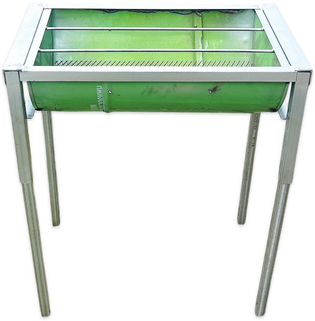 부엌데기 드럼바베큐 드럼통 그릴 석쇠 화로대 바베큐 캠핑장 스탠드형 화로 숯불, 드럼바베큐(왕대), 1개