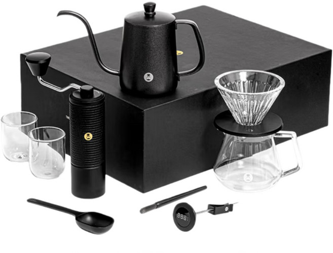 타임모어 핸드드립 커피 선물세트 프리미엄 에디션 C5, 1개, 블랙