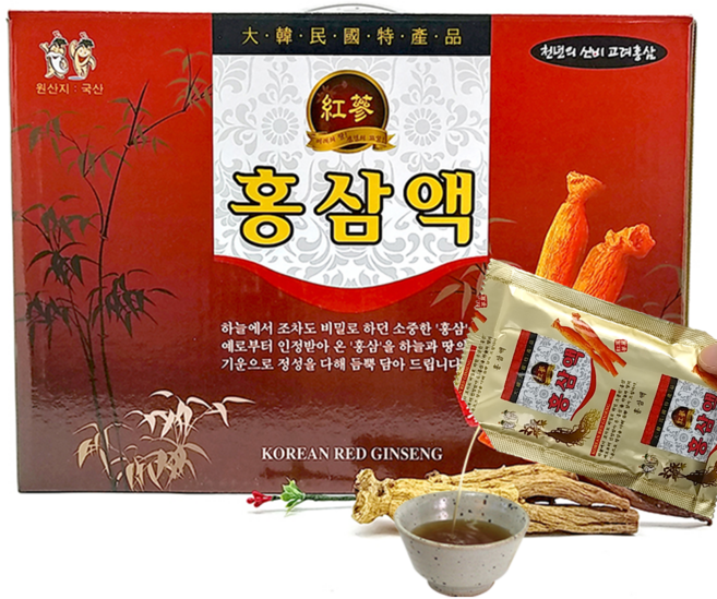 더굿진생 홍삼액 100ml 50포 인삼농부 홍삼진액, 1박스, 100mL 50팩