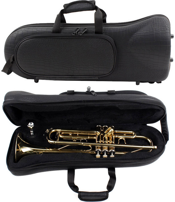 가죽형 경량 트럼펫 케이스 가벼운 가방, 1개