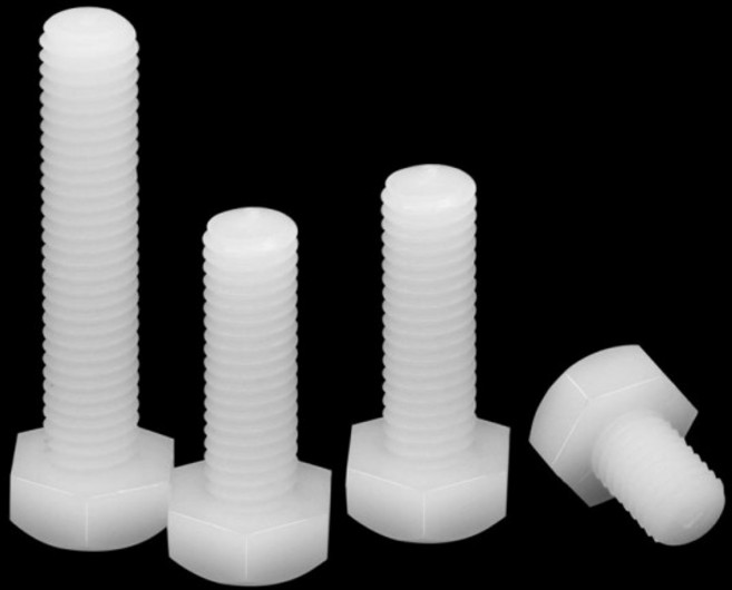 1/50X DIN933 M3 M4 M5 M6 M8 M10 M12 흰색 나일론 플라스틱 절연 외부 육각 헤드 캡 볼트 호환 나사 5-120, 06 10pcs M5, 06 40mm