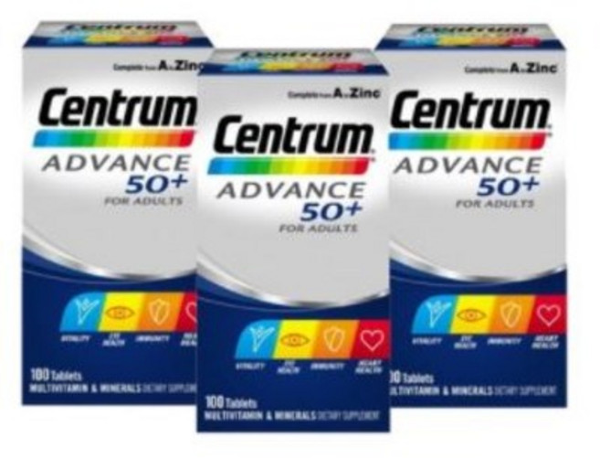 센트룸 실버 어드밴스 멀티비타민 시니어용 100정 X3, 3개