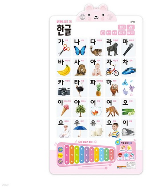 블루래빗 사운드 차트 소리나는 벽보 베이비 아기 포스터_한글 유아 멜로디 국민아이템 돌 두돌 출산선물, 없음