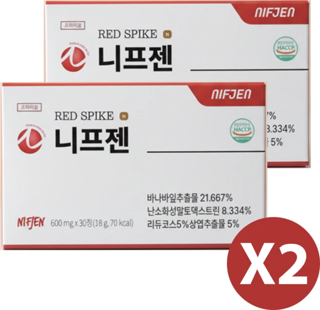 니프젠 스파이크 프리미엄 600mg, 60정, 1세트 - 쿠팡