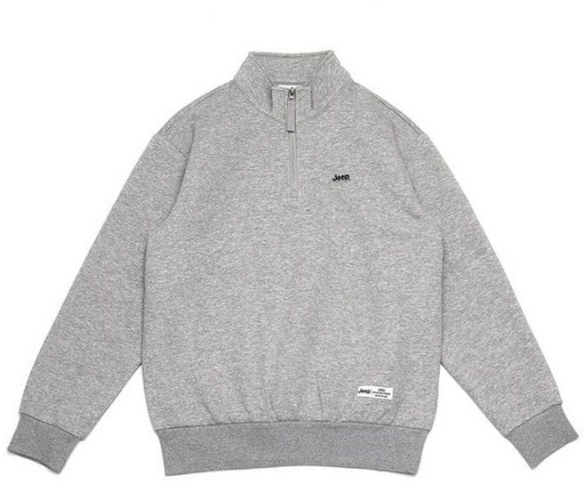 지프 JEEP 공용 스몰로고 와펜 기모 반집업 맨투맨 JP6TSU853_NC청주점