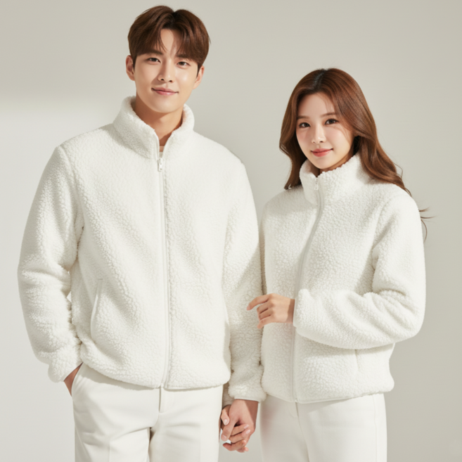 스파오 후리스 점퍼 뽀글이 퍼 플리스 집업 양털 자켓 여성 남성 커플 가을 겨울 간절기 학생 교복