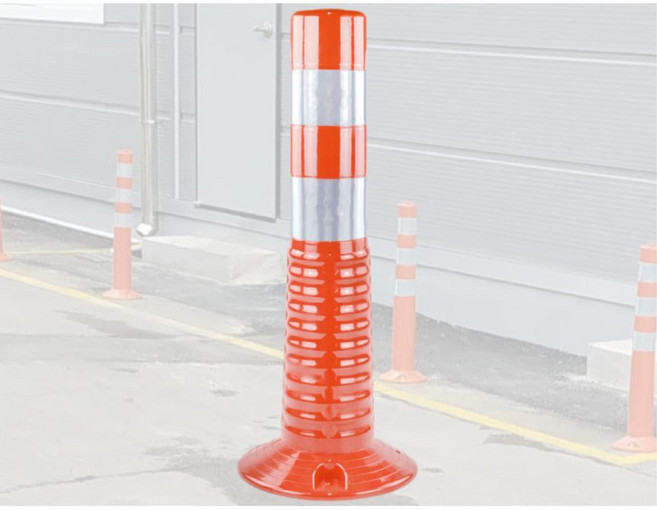 차선규제봉 탄력봉 시선유도봉 주차금지, 주황, 1개