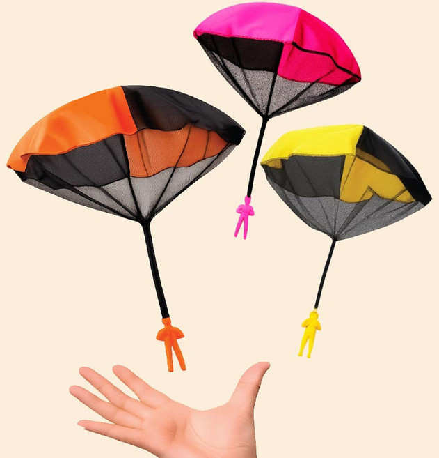 피규어 슈팅 낙하산 야외놀이 장난감 색상 랜덤, 60개, 색상랜덤