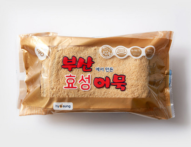 [효성어묵] 평 어육함량 68% 사각어묵, 800g, 5개