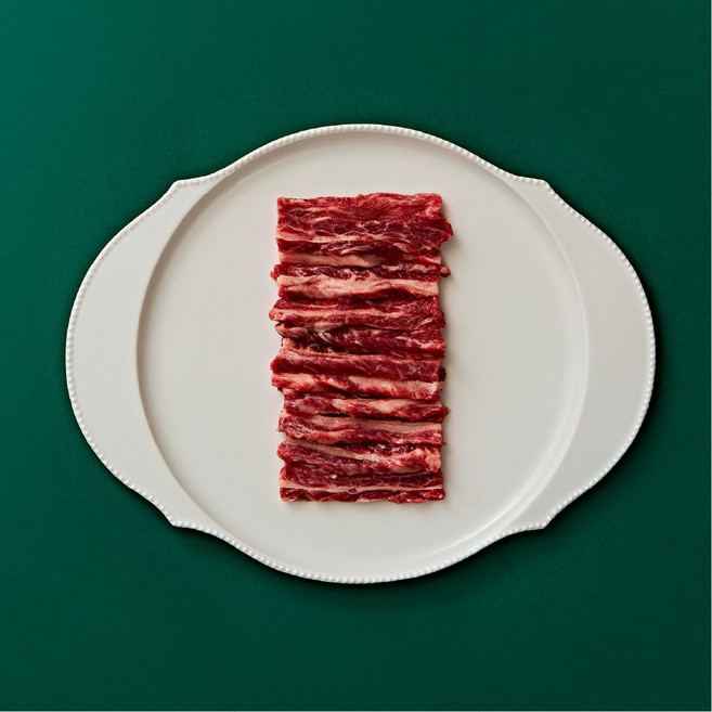 [마블링하우스] 한우 1++ 최상급 갈비살 냉장 신선배송 산지직송 구이용, 1개, 200g