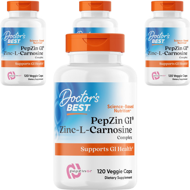 닥터스베스트 아연 L-카르노신 콤플렉스 베지 캡 비건 글루텐 프리, 120정, 4개