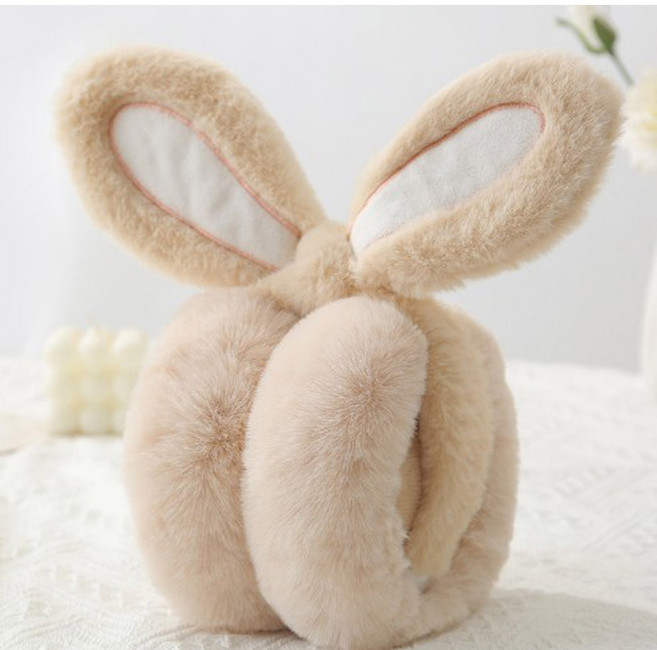 겨울 털 방한 귀마개 귀도리 캐릭터 스마일 토끼