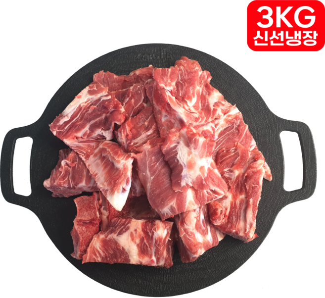 문경쑥돈 국내산 쑥돈 1등급이상 돼지등뼈 감자탕 찜용, 3kg, 1개