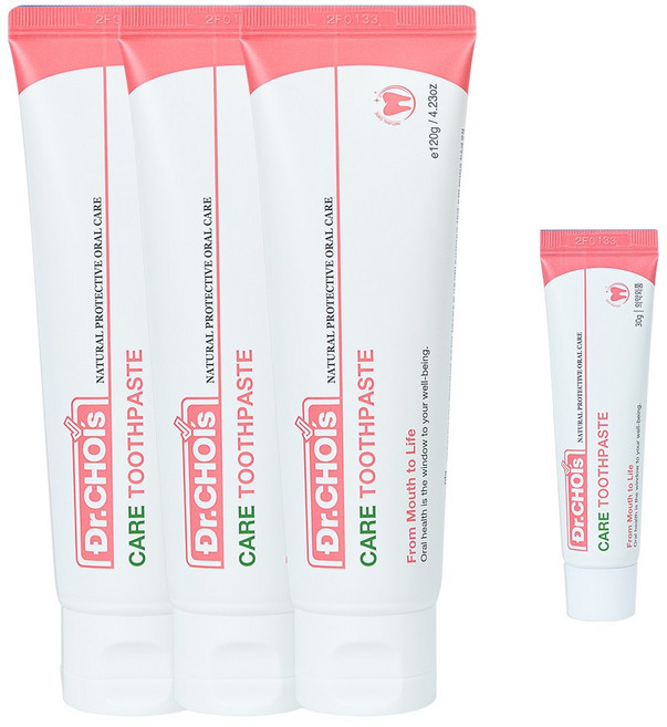 좋은치약 케어 3p + 여행용 좋은치약 케어, 1세트