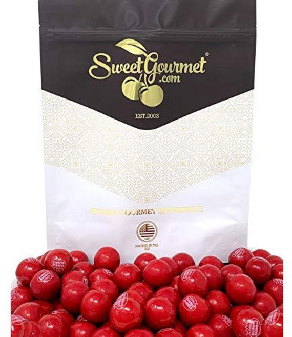 베리 체리 더블 버블 버블껌 볼 | 캔디 채워진 버블껌 볼 Very Cherry Dubble Bubble Gumballs | Candy Filled Bubble Gum Balls, 1.5파운드(1팩), 1개