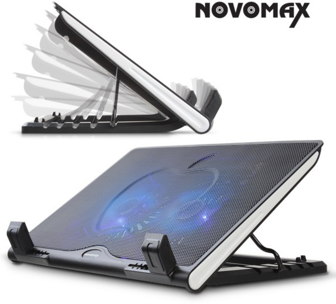 (NOVOMAX) 노트북쿨러받침대 NM-NC3300 (블랙), 상세페이지 참조, 1개