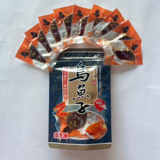 炙燒一口烏魚子 真空包裝 即拆即食 海鮮美食 高雄推薦, 1個, 75公克