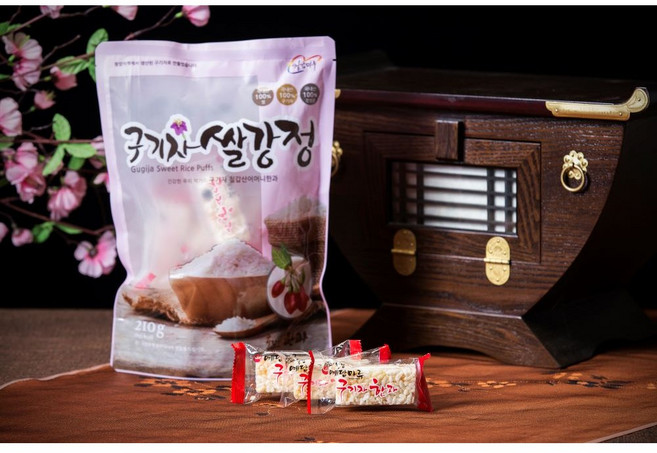 제이에이 칠갑산어머니한과 국내산 구기자 쌀강정팩, 1개, 100g