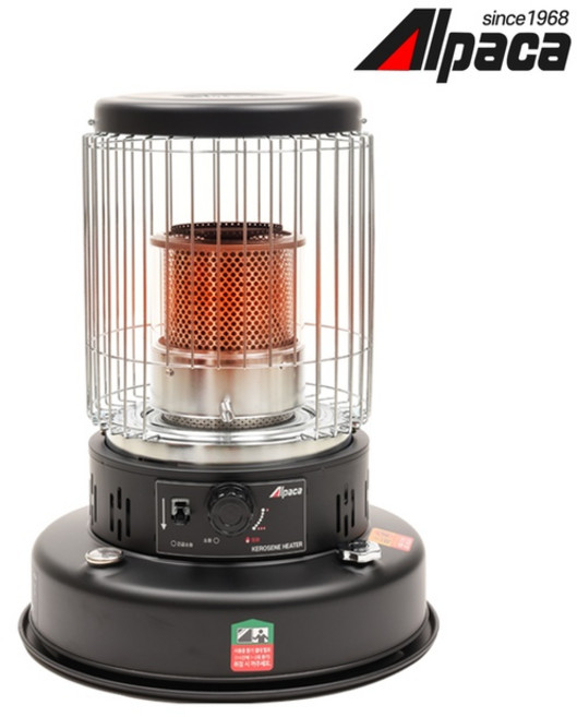 알파카 캠핑 석유히터 세라믹 카키 TS-460S, 블랙