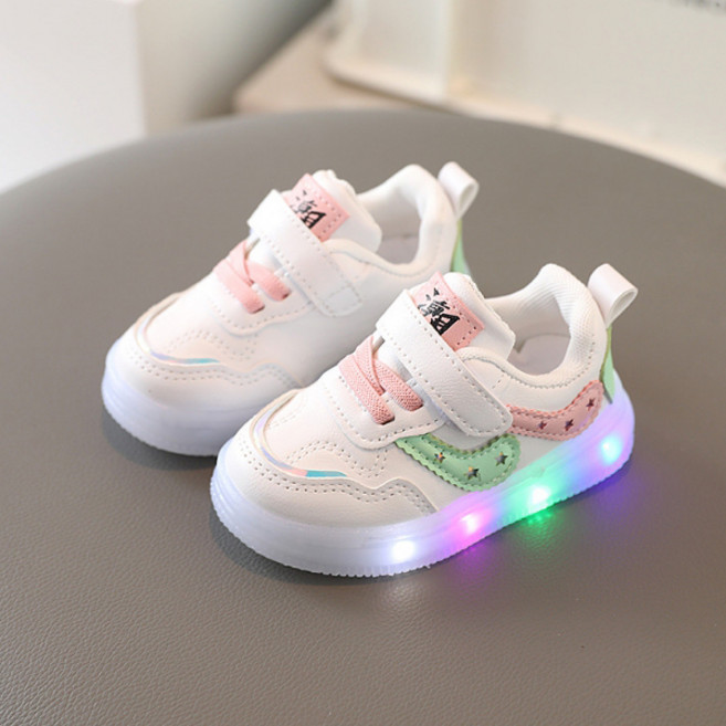 베베마루 아동용 더블 체크 라이팅 운동화 9531