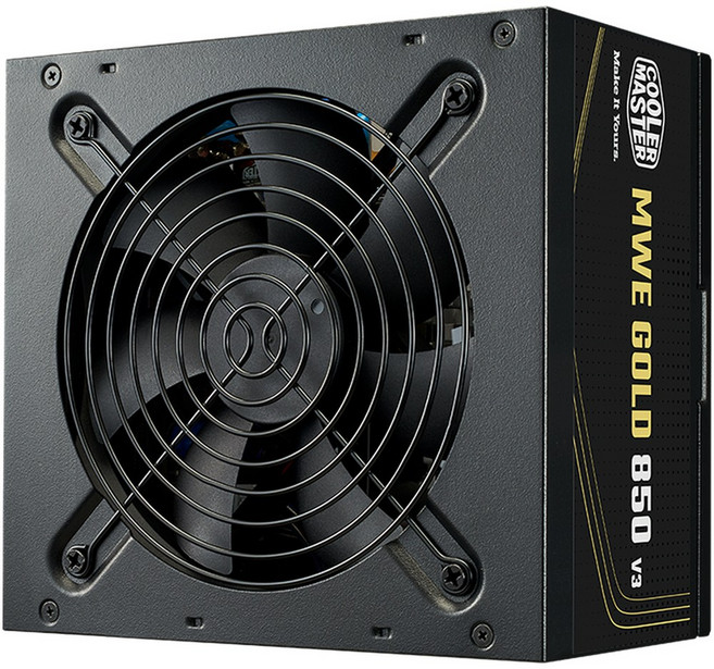 酷碼 Cooler Master MWE GOLD V3 80+金牌 直出線 電源供應器, 850W黑