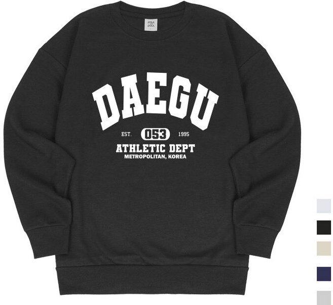 폴앤폴 대구 오버핏 남여공용 맨투맨 5컬러