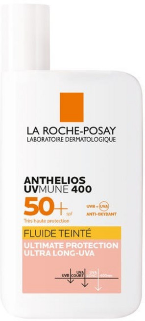 La Roche Posay 프랑스 정품 라로슈포제 안뗄리오스 SPF50+ 플루이드 틴티드 50ml, 1개
