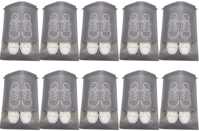 27리빙 튼튼한 수납 파우치 여행용 부직포 신발 주머니