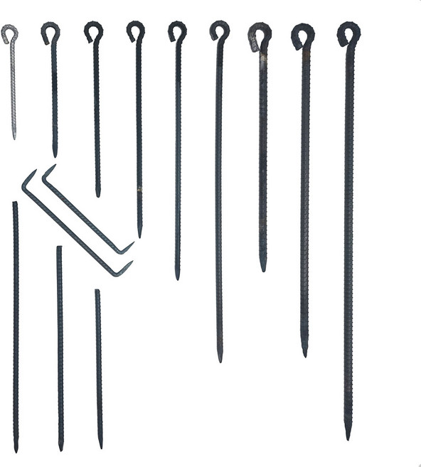 국산 쇠말뚝 17종 쇠말둑 철근말뚝 철근팩 철물, 12) 천막말뚝50cm (10mm), 1개