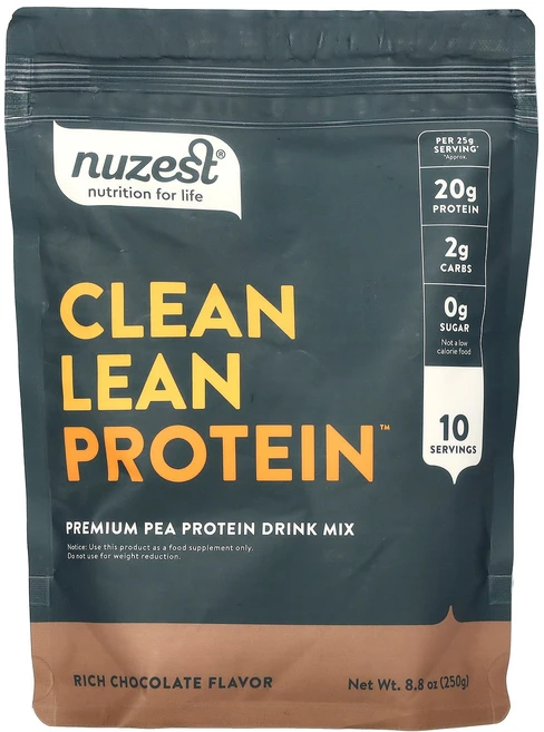 Nuzest 깨끗한 저지방 단백질 리치 초콜릿 250g(8.8oz) Nuzest (뉴제스트), 249 g, 250g - 쿠팡