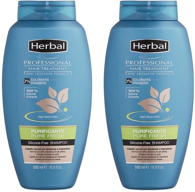 허벌히스패니아 퓨리파잉 샴푸 머리비듬 두피각질 두피여드름 가려움증 청소년 사춘기 정수리냄새 지성샴푸 두피스케일링 지루성 두피염, 2개, 500ml