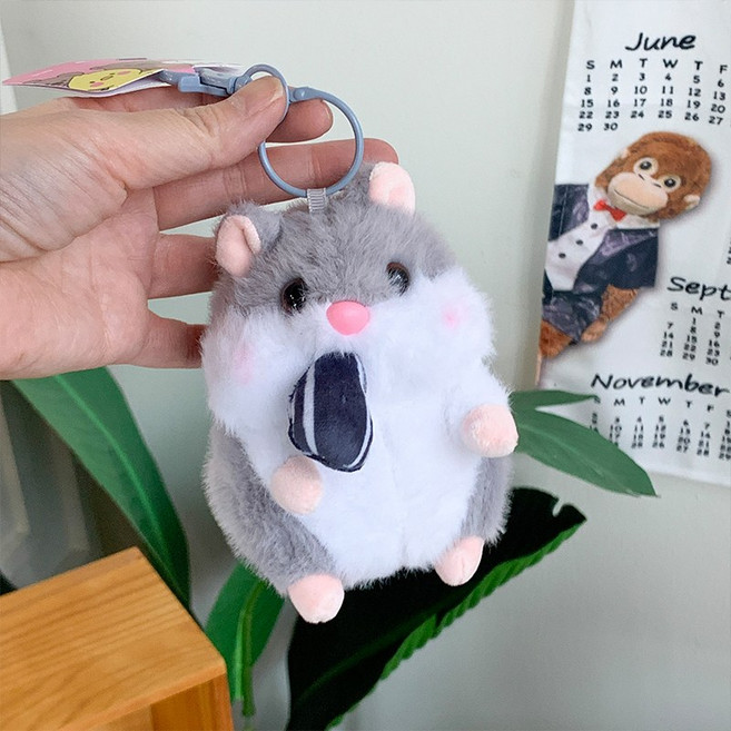 걸스코코 씨앗햄찌키링 키링 햄스터 가방 귀여운 인형키링 백팩키링 가방고리 커플템
