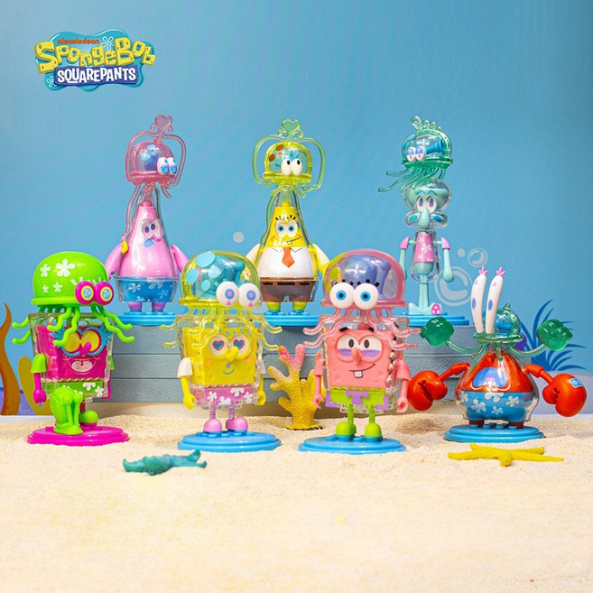 스폰지밥 랜덤 점핑 해파리 시리즈-6EA, 1개