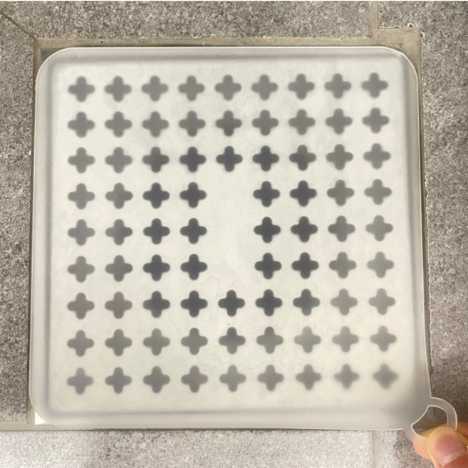 올트레이드 냄새차단 실리콘 배수구 덮개, 반투명