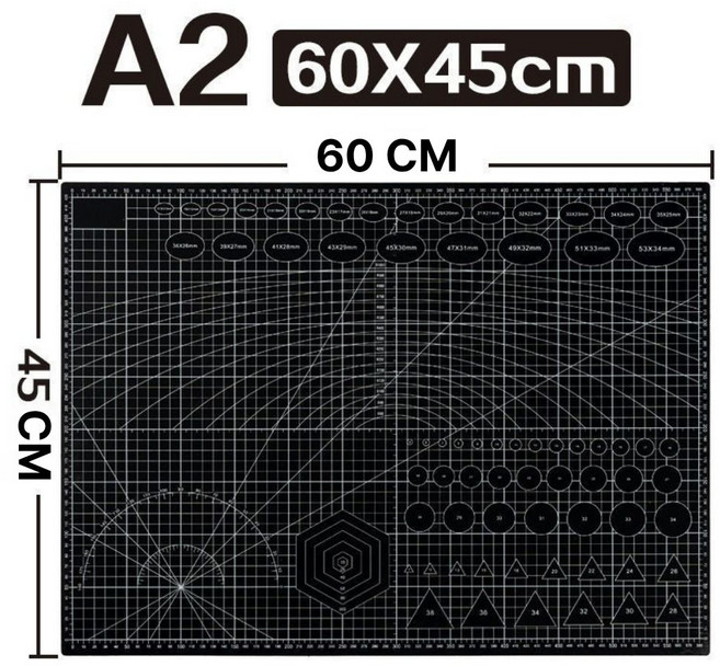 벨라킨 양면사용 데스크 컷팅매트, 블랙