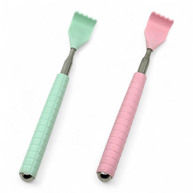 지오마노아 2in1 롤링볼 접이식 효자손, 민트1P+핑크1P, 2개