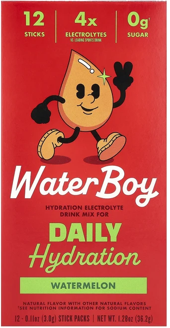 효과가 좋은 Waterboy 데일리 수분 공급 전해질 드링크 믹스 수박 맛 스틱팩 12개 개당 3g(0.11oz) 최저가격, Waterboy데일리수분공급전해질드링크믹스수박맛스틱팩1, 36g - 쿠팡