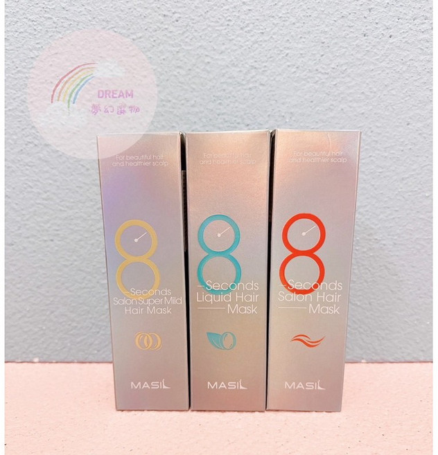 MASIL 8秒髮膜系列 護髮髮膜, 1個, 8秒縮時髮膜 一般(紅),200ml, 200L