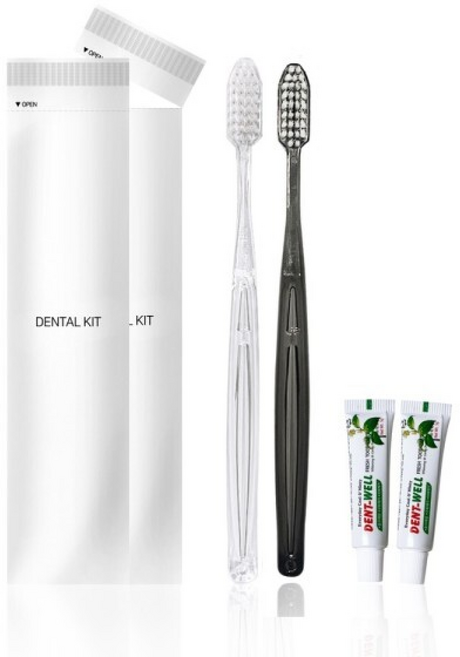 일회용 칫솔치약 샤인(원터치포장) /미세모 칫솔, 500개입, 1L, 1개