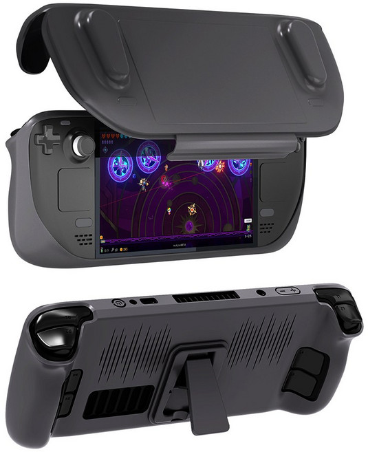 스팀덱 OLED 케이스 풀커버 거치대 SL05, 1개, 블랙