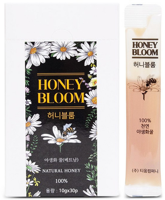 허니블룸 자연 야생화꿀 프리미엄 허니 스틱, 30개, 10g