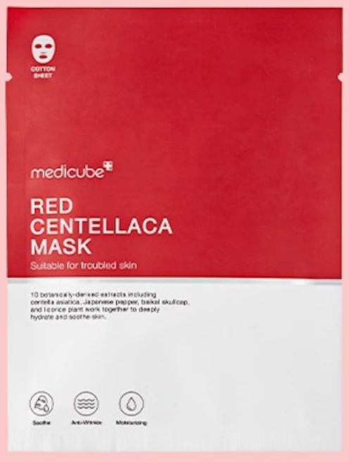 메디큐브 레드 센텔라카 마스크 10매, 10개 - 쿠팡