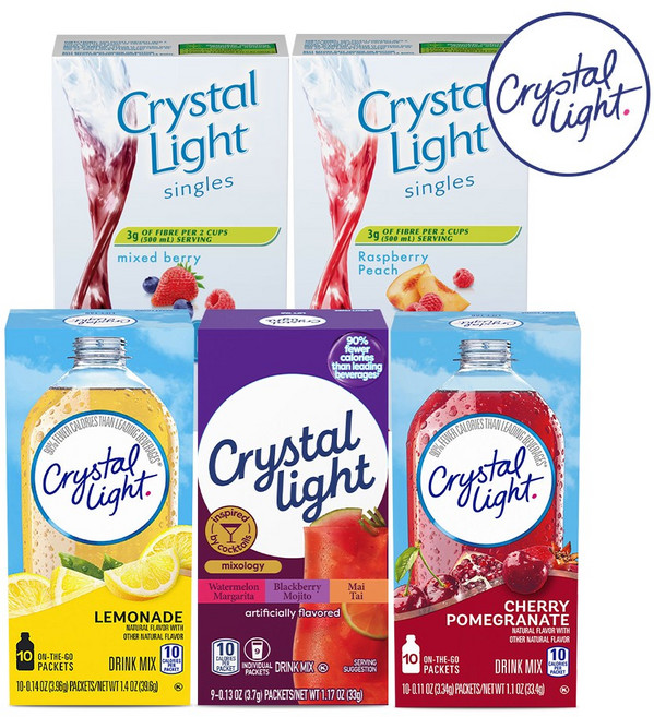 크리스탈라이트 온더고 아이스티 5가지맛0P 세트, 27.2g, 1세트