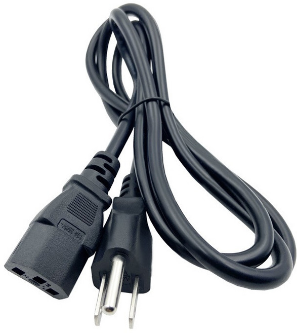 通用電源線 美規AC三插品字頭電源線 250V 10A 1.8公尺, 1個, 品字頭電源線