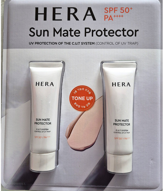 헤라 UV프로텍터 톤업 선크림 SPF50+ PA++++, 50ml, 2개